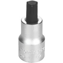 Soquete com ponta hexalobular T-55 encaixe 1/2