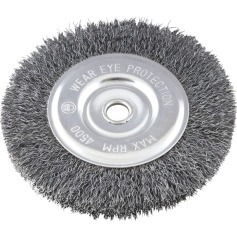 Escova de a�o circular ondulada de 6 x 1/2 x 5/8