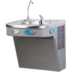 Bebedouro purificador de �gua de Press�o 2 torneiras prata - PDF300-2T