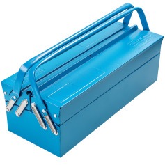 Caixa para ferramentas sanfonada com 3 gavetas e al�as fixas