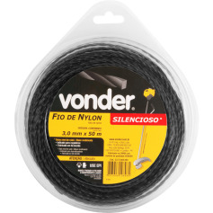 Fio de nylon para ro�adeira 3,0 mm x 50 m modelo silencioso