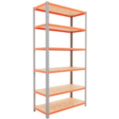 Estante desmont�vel 1000 x 600 x 1950 mm com 6 prateleiras - 40302