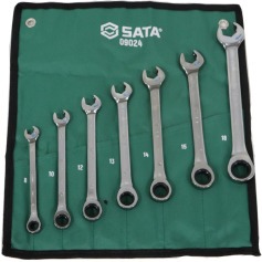 Jogo de chave combinada com catraca speedy de 8 a 18 mm com 7 pe�as - ST09024SJ