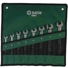 Jogo de chave combinada com catraca revers�vel de 8 a 18 mm com 8 pe�as - ST09041