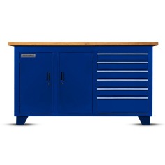 Bancada fechada com 6 gavetas e 2 portas RLL-204