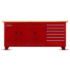 Bancada fechada com 6 gavetas e 3 portas - RLL-214