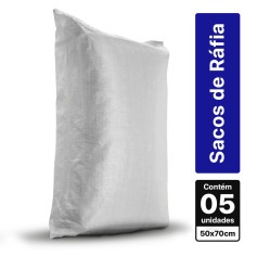 Saco para entulho em ráfia 50 x 70 cm com 5 peças Saco para entulho em ráfia 50 x 70 cm com 5 peças
