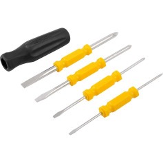 Jogo de chaves de fenda/phillips ponta dupla mini com 5 pe�as 