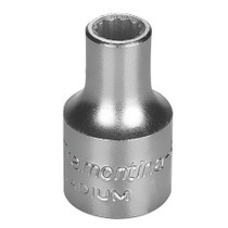 Soquete estriado 12 mm encaixe 1/2