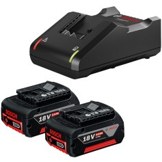 Kit carregador de baterias GAL18V-40 + 2 baterias GBA 18V 4 Ah - Starter Kit