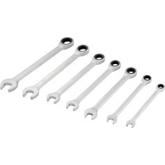 Jogo de chave combinada com catraca de 8 a 19 mm com 7 pe�as
