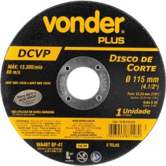 Disco de corte para metal e inox 4.1/2 Disco de corte para metal e inox 4.1/2