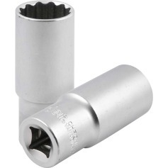 Soquete estriado longo 24 mm encaixe de 1/2