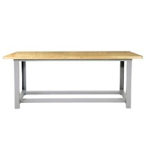 Bancada modular com tampo pinus bicolado envernizado - 2200-MP1 Bancada modular com tampo pinus bicolado envernizado - 2200-MP1