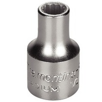 Soquete estriado 8 mm encaixe 1/2