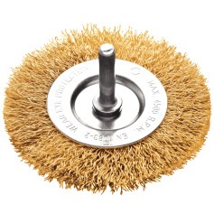 Escova Circular Arame Ondulado com Haste 3 x 1/4&rsquo;&rsquo; 