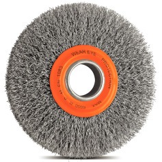 Escova de a�o circular ondulada 6 x 3/4