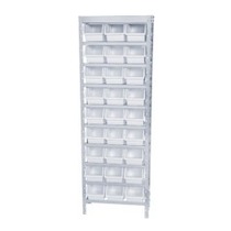 Estante em inox com 27 gavetas n° 5 branca - EI27/5B Estante em inox com 27 gavetas n° 5 branca - EI27/5B