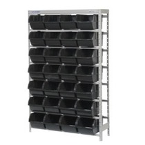 Estante met�lica com 28 gavetas n �7 preta - EM28/7P