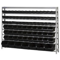 Estante met�lica com 82 gavetas preta medidas diversas - EM82P