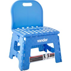 Banqueta pl�stica dobr�vel altura 220 mm com encosto