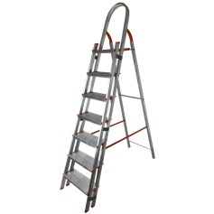 Escada de alum�nio com 7 degraus duplos residencial - EMD007