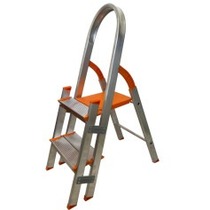 Escada de alum�nio com 2 degraus duplos residencial - EMD002