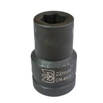 Soquete sextavado de impacto longo 22 mm encaixe 1