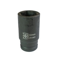 Soquete sextavado de impacto longo 30 mm encaixe 3/4