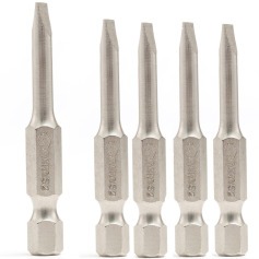 Jogo de bits fenda 3,0 x 50 mm encaixe 1/4