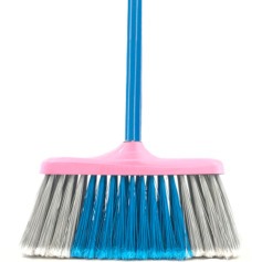 Vassoura dom�stica com cabo 1,20 m floreada - 0.4502