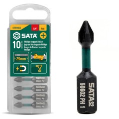 Jogo de Bits de impacto Philips Ph1 x 29mm encaixe 1/4