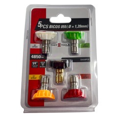 Jogo com 5 bicos 055 di�metro 1,39 mm