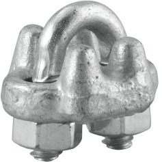 Grampo para cabo de a�o em a�o carbono 1/8