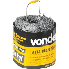Arame farpado 350kgf rolo 250 metros   