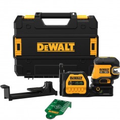 N�vel a laser verde a bateria 2 linhas e 5 pontos 85m sem bateria - DCLE34520GB