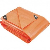 Lona reforçada de polietileno laranja 8 m x 5 m Lona reforçada de polietileno laranja 8 m x 5 m