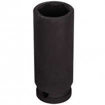 Soquete de impacto sextavado longo A�o cromo 24 mm 1/2