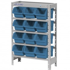 Estante met�lica com 12 gavetas n� 5 azul - EF12/5A