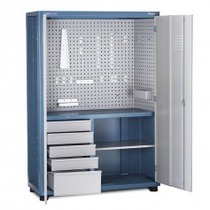 Arm�rio com 1 prateleira 5 gavetas e porta de a�o - AM-13