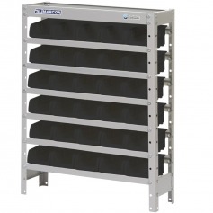 Estante met�lica com 30 gavetas n� 3 preta - EF30/3P