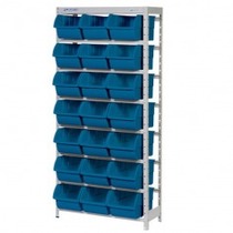 Estante met�lica com 21 gavetas n� 7 azul - EP21/7A