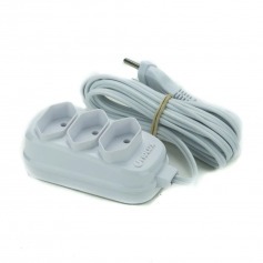 Extens�o el�trica 5 metros 3 tomadas 2 x 0,75 mm 10A bipolar