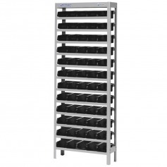 Estante met�lica com 60 gavetas n� 3 preta - EP60/3P