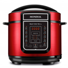 Panela de press�o el�trica digital 5 litros Master Cook Red - PE-39