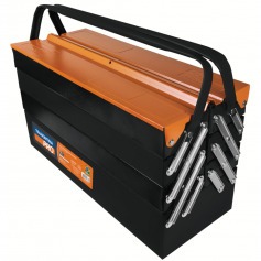 Caixa para ferramentas sanfonada com 7 gavetas 