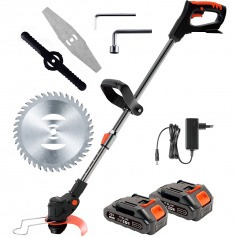 Ro�adeira lateral a bateria 21V com 2 baterias e acess�rios - BOM-9109