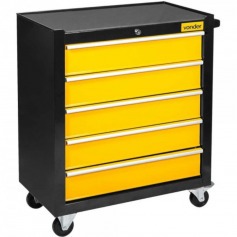 Carro para ferramentas fechado com 5 gavetas