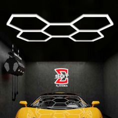 Lumin�ria colm�ia hexagonal em Led com 5 c�lulas - CRI>90