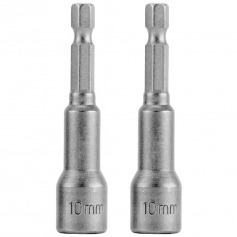 Jogo de soquete magn�tico 10 x 65 mm encaixe de 1/4